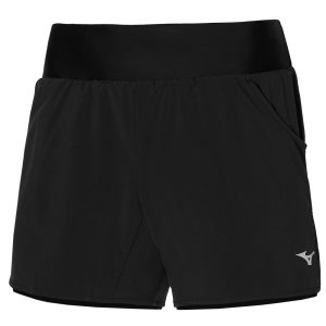 Mizuno 2 In 1 4.5 Kurze Hose Damen Blau | 072-LZDXKO