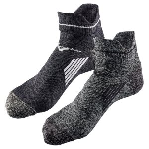 Mizuno Active Sport Mid 2p Socken Damen Schwarz | 407-RWPUXD