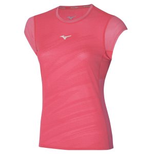 Mizuno Aero Tee Oberteile Damen Koralle | 196-GEUWLP