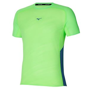 Mizuno Aero Tee Oberteile Herren Blau | 835-HNEUWG