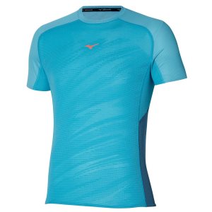 Mizuno Aero Tee Oberteile Herren Rosa | 789-SDJPUH