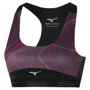 Mizuno Alpha Graphic Sport Bh Damen Schwarz | 038-USIRKQ