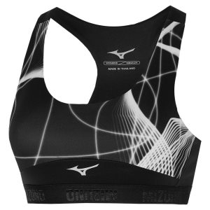 Mizuno Alpha Graphic Sport Bh Damen Schwarz | 759-PTFZSB