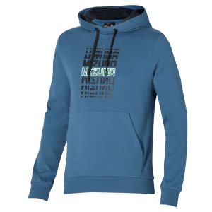 Mizuno Athletics Graphic Hoody Oberteile Herren Blau | 087-IKUCDE