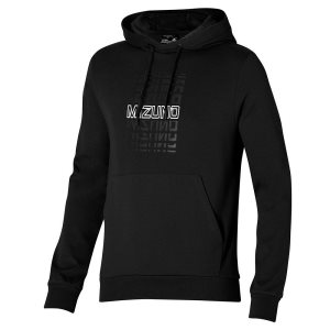 Mizuno Athletics Graphic Hoody Oberteile Herren Schwarz | 245-NIZAXH