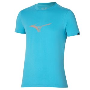 Mizuno Athletics Rb Tee Oberteile Herren Blau | 204-HSDUWB