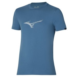 Mizuno Athletics Rb Tee Oberteile Herren Schwarz | 479-CTZFEK