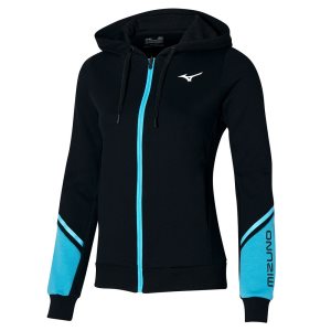 Mizuno Athletics Sweat Jacke Damen Schwarz | 746-GWQFHJ