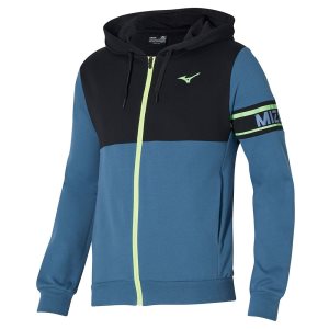 Mizuno Athletics Sweat Jacke Herren Schwarz | 754-GAOIWE