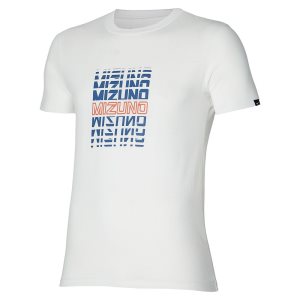 Mizuno Athletics Tee Oberteile Herren Blau | 735-LBPVDG