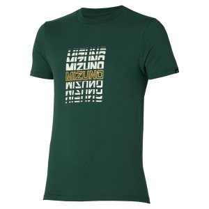 Mizuno Athletics Tee Oberteile Herren Rot | 972-RCXGHK