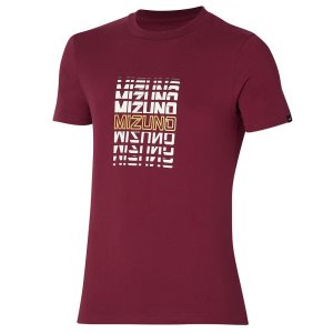 Mizuno Athletics Tee Oberteile Herren Schwarz | 295-XWEUOM