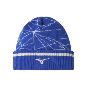 Mizuno Breath Thermo Graphic Beanie Kopfbedeckung Herren Blau | 124-NTOXGQ