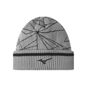 Mizuno Breath Thermo Graphic Beanie Kopfbedeckung Herren Grau | 345-ETRLCX