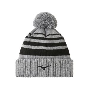 Mizuno Breath Thermo Pom Beanie Kopfbedeckung Herren Grau | 283-WCGMNL