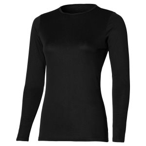 Mizuno Bt Under Roundneckls Oberteile Damen Schwarz | 809-KSMAHG