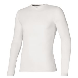 Mizuno Bt Under V Neck Longsleeve Oberteile Herren Weiß | 756-GHAQTX
