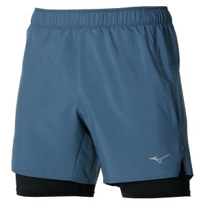 Mizuno Core 5.5 2in1 Kurze Hose Herren Lila | 579-NBTCYR