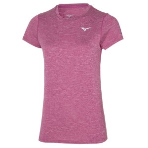 Mizuno Core Graphic Tee Oberteile Damen Grau | 897-UXDWYK