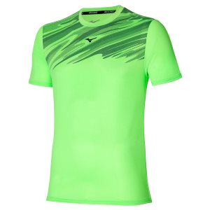 Mizuno Core Graphic Tee Oberteile Herren Blau | 537-CVKMNG