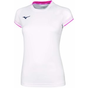 Mizuno Core Ss Tee Oberteile Damen Weiß | 598-ATEGCX
