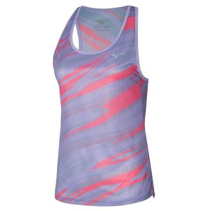 Mizuno Dryaeroflow Graphic Tank Oberteile Damen Lila | 471-XWHVBC
