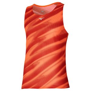 Mizuno Dryaeroflow Graphic Tank Oberteile Herren Schwarz | 501-AIGULV