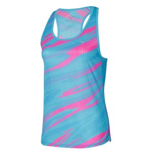 Mizuno Dryaeroflow Graphic Tank Oberteile Damen Braun | 569-NASKGV