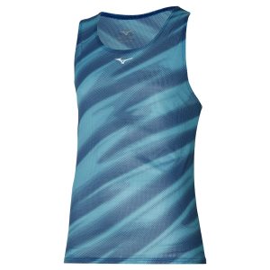 Mizuno Dryaeroflow Graphic Tank Oberteile Herren Schwarz | 604-MFDOVH