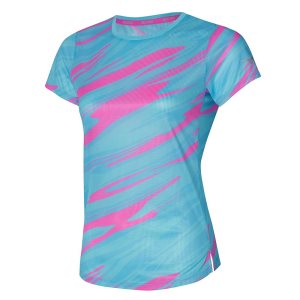 Mizuno Dryaeroflow Graphic Tee Oberteile Damen Braun | 528-OCVUBD