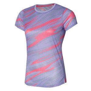 Mizuno Dryaeroflow Graphic Tee Oberteile Damen Lila | 906-CFKQGR