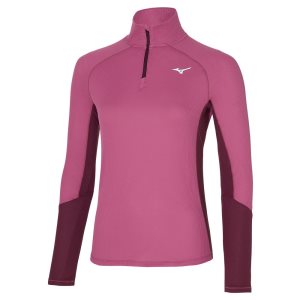 Mizuno Dryaeroflow Ls Tee Oberteile Damen Grau | 564-CYVHUF