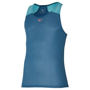 Mizuno Dryaeroflow Tank Oberteile Herren Blau | 912-WRMXTH