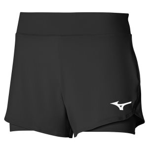 Mizuno Flex Kurze Hose Damen Schwarz | 163-MVWAKY