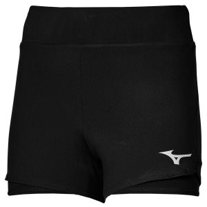 Mizuno Flex Kurze Hose Damen Schwarz | 912-TKJMHZ