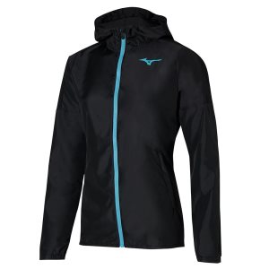 Mizuno Hoody Jacke Damen Schwarz | 465-WOYURS