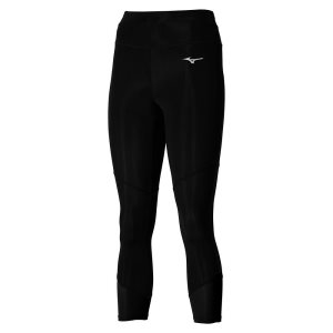 Mizuno Impulse Core 3/4 Leggings Damen Schwarz | 169-QWKSXU