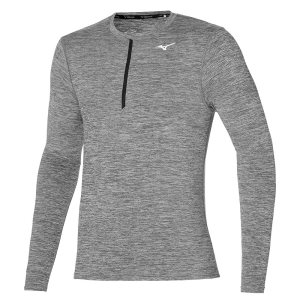 Mizuno Impulse Core Ls Hz Oberteile Herren Grau | 849-NDCYIR