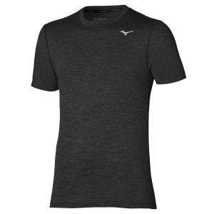 Mizuno Impulse Core Tee Oberteile Herren Schwarz | 639-XFCGBA