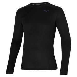Mizuno Inifinity 88 Ls Tee Oberteile Herren Schwarz | 230-RIBMEC