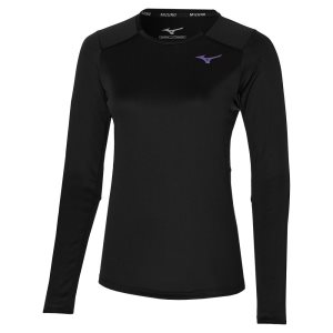 Mizuno Inifinity 88 Tee Oberteile Damen Schwarz | 208-IWMAVS
