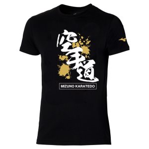 Mizuno Karate Tee Jr Oberteile Herren Schwarz | 597-BZRXUC