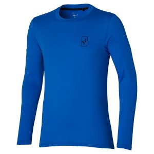 Mizuno Long Sleeve Shirt Sr Oberteile Herren Blau | 802-ZUFRIW