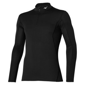 Mizuno Mid Weight H/Z Oberteile Herren Schwarz | 207-KVZDOA