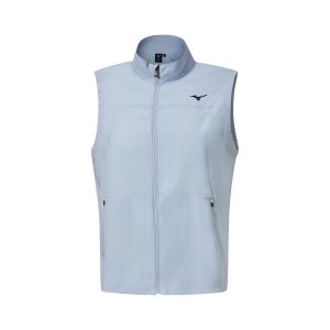 Mizuno Mt Drizzle Vest Jacke Herren Tiefesgrau Blau | 428-XWBZUD