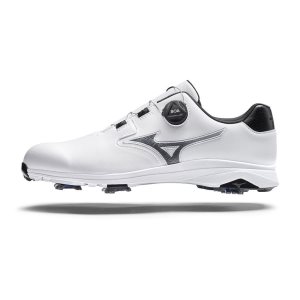 Mizuno Nexlite Gs Spiked Boa Golfschuhe Herren Weiß Silber | 781-JSYQRW