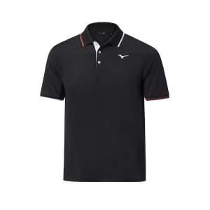 Mizuno Qd Comp Plus Polo Oberteile Herren Schwarz | 325-QVPJXT