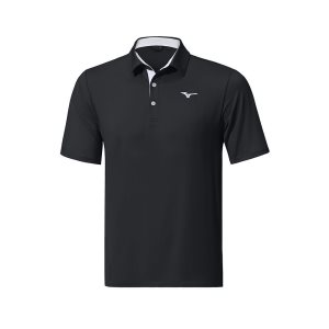 Mizuno Qd Comp Polo Oberteile Herren Schwarz | 487-CNSAHG