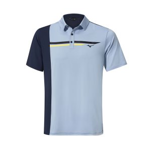 Mizuno Qd Elite Panel Polo Oberteile Herren Blau | 536-VWXFDO