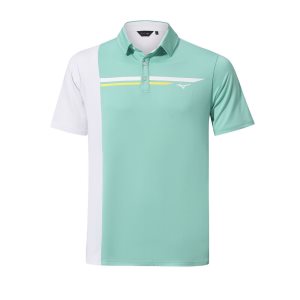 Mizuno Qd Elite Panel Polo Oberteile Herren Grün | 759-NCZLBW